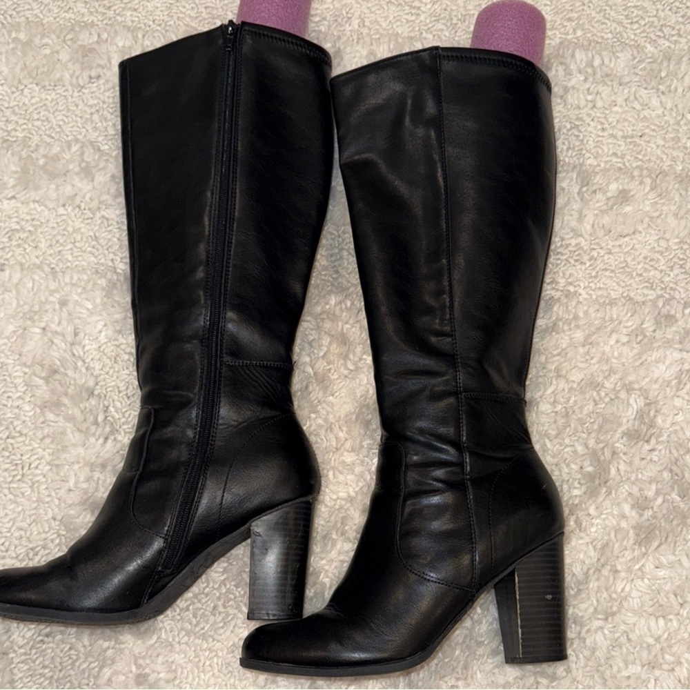 Style & Co. Black Heeled Boots - Picture 2 of 10